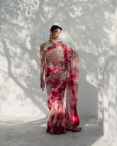 Artistic Tie and Dye Saree