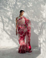 Artistic Tie and Dye Saree