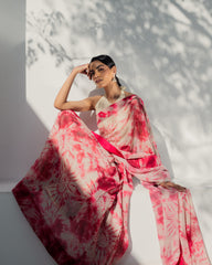 Artistic Tie and Dye Saree