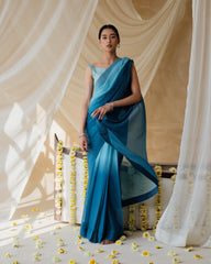 Elegant Blue Saree