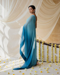 Elegant Blue Saree