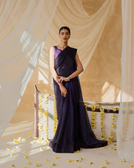 Royal Purple Saree
