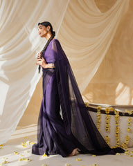 Royal Purple Saree