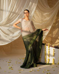 Graceful Light Green Saree