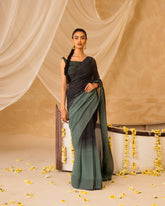 Luxurious Dark Green Saree