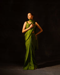 Vibrant Green Saree
